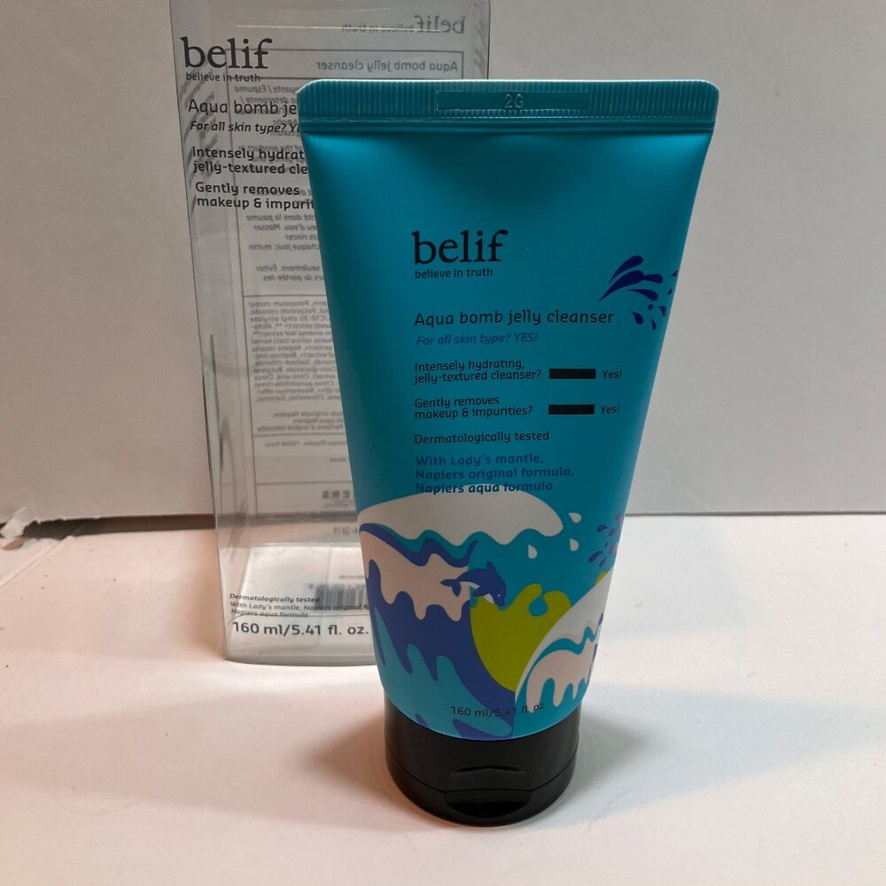 belif Aqua Bomb Jelly Cleanser 5.41oz Exp 4/2025 NIB